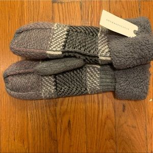 Anthropologie * Hearth Mittens * Grey * New w/ Tag